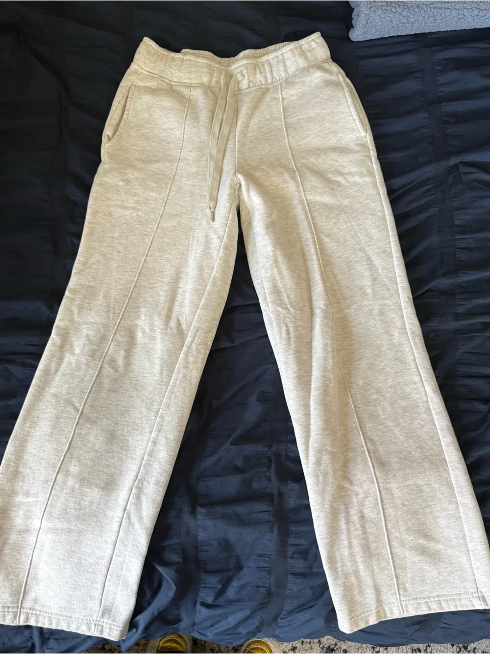 RBX White and grey Heathered Women’s Straight Leg Sweatpants